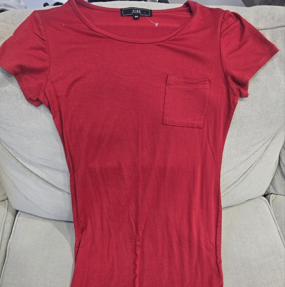Vibe Pink Fitted Short Sleeve T-Shirt